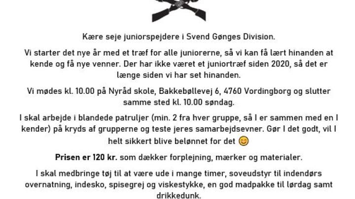 Invitation til juniortræf