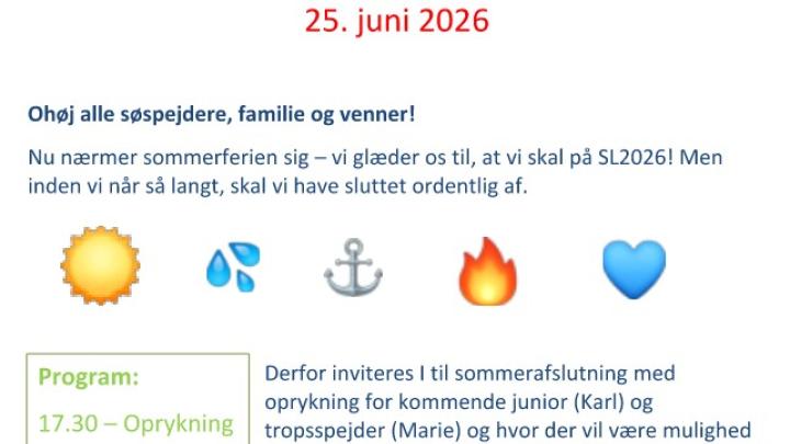 invitation til sommerafslutning