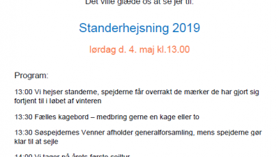 Invitation til standerhejsning