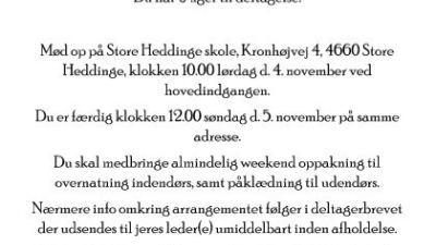 invitation til trops og seniortræf